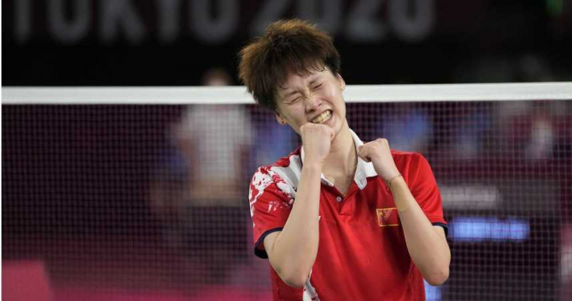 大陸網友表示，陳雨菲賽季奪下7冠，應更有機會拿下最佳女運動員。（圖／達志／美聯社）